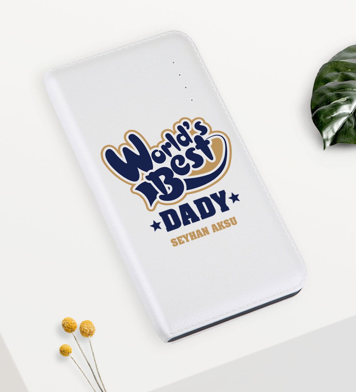 Kişiye Özel Dünyanın En İyi Babası Pb-159 7000 mAh Powerbank-3