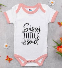BK Kids Sassy Little Soul Tasarımlı Pembe Bebek Body Zıbın-1