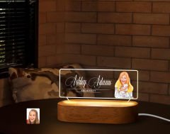 BK Gift Kişiye Özel İsimli Mimar Karikatürlü Led Işıklı Akrilik Masa İsimliği-1, Ofis Dekoru, Mesleki Hediye, Ofis Hediyeleri