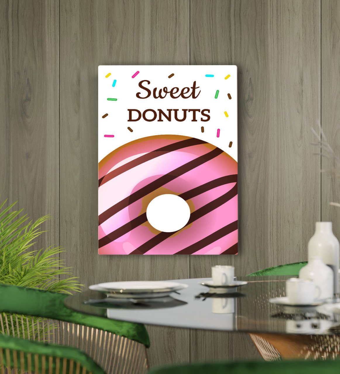 BK Gift Cafe & Bar & Restaurant Konseptli Kanvas Tablo 50x70cm-26