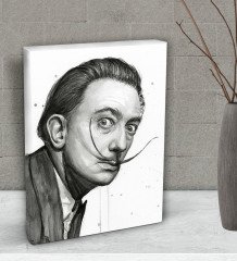 BK Gift Salvador Dali Tasarımlı Dekoratif Mini Kanvas Tablo 15x20cm-1