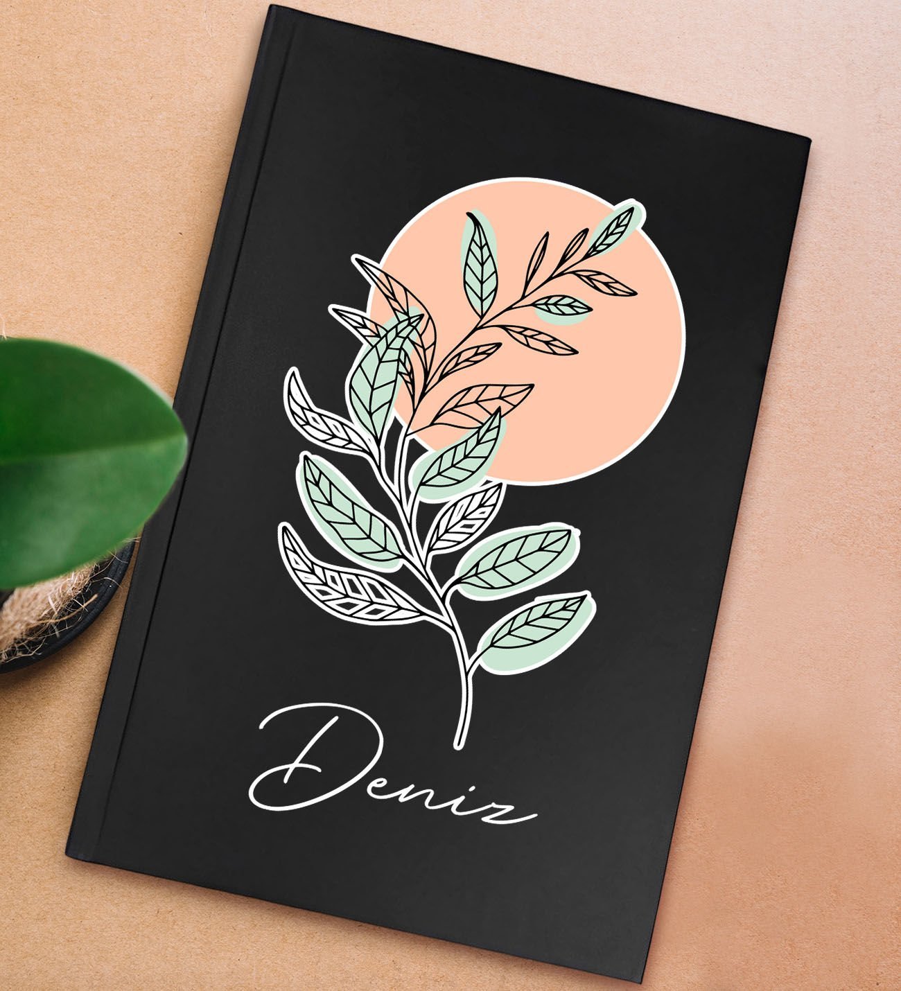 BK Gift Kişiye Özel İsimli Sert Kapaklı Siyah Lastikli Defter , Arkadaşa Hediye, Yeni İş Hediyesi, Doğum Günü Hediyesi-14