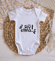BK Kids Riv Riv Etma Tasarımlı Bebek Body Zıbın - Model 1