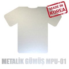 Metalik Gümüş Flex / 51 cm x 1 metre