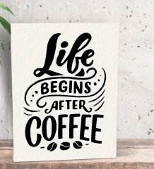 BK Gift Coffee Tasarımlı Dekoratif Mini Kanvas Tablo 15x20cm-49