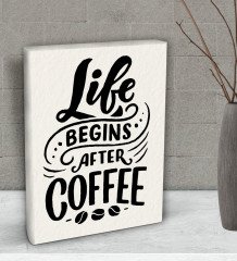 BK Gift Coffee Tasarımlı Dekoratif Mini Kanvas Tablo 15x20cm-49