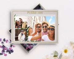 Kişiye Özel 4 Fotoğraflı 1000 Parça Profesyonel Puzzle