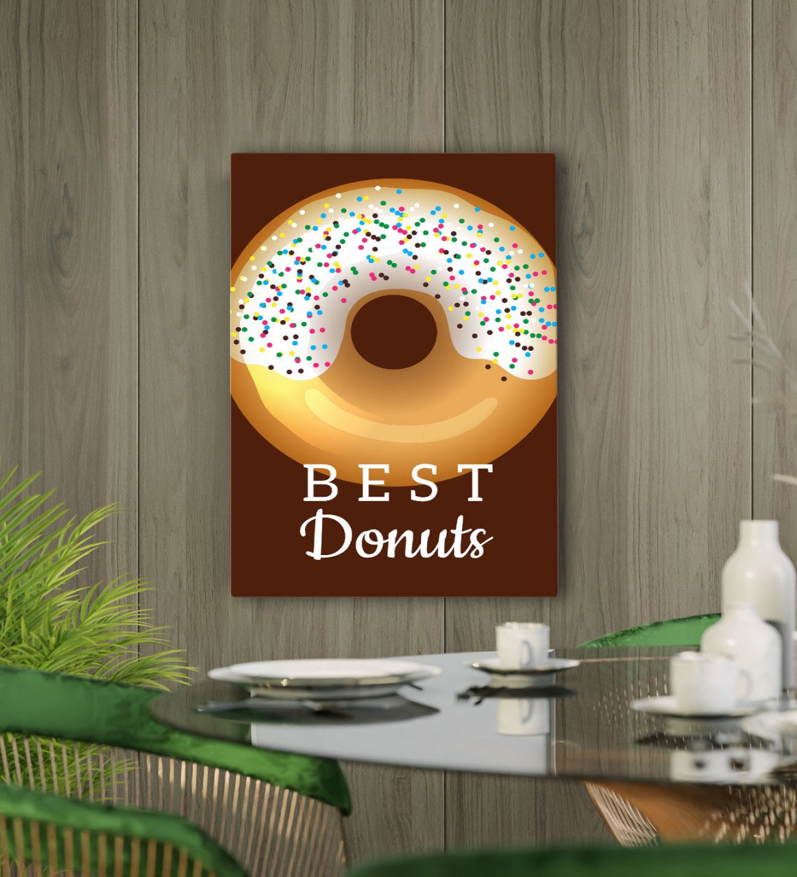 BK Gift Cafe & Bar & Restaurant Konseptli Kanvas Tablo 50x70cm-27