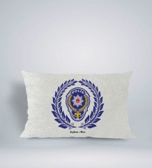 Kişiye Özel İsimli Polis Tasarımlı Dikdörtgen Araç Koltuk Yastığı-3