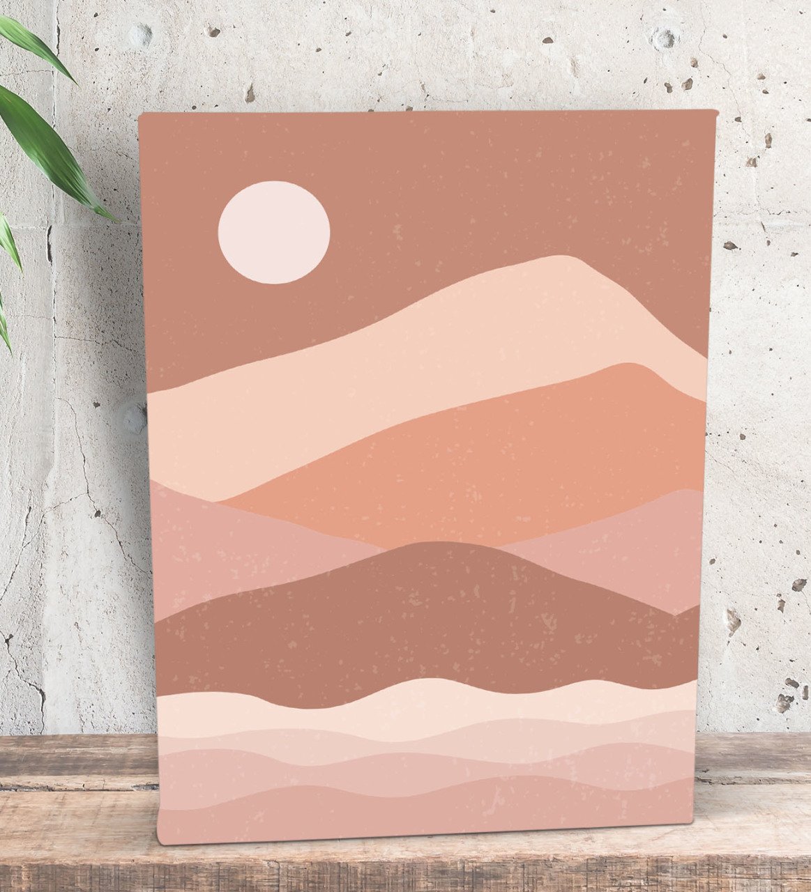 BK Gift Sun Rise Tasarımlı Dekoratif Mini Kanvas Tablo 15x20cm-1