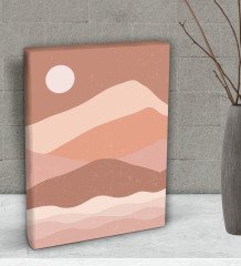 BK Gift Sun Rise Tasarımlı Dekoratif Mini Kanvas Tablo 15x20cm-1