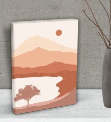 BK Gift Sun Rise Tasarımlı Dekoratif Mini Kanvas Tablo 15x20cm-2