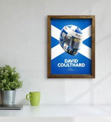 BK Gift Formula 1 Tasarımlı Doğal Masif Ahşap Çerçeveli Tablo 45x65cm-12