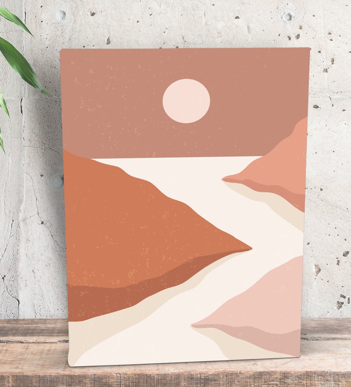 BK Gift Sun Rise Tasarımlı Dekoratif Mini Kanvas Tablo 15x20cm-3
