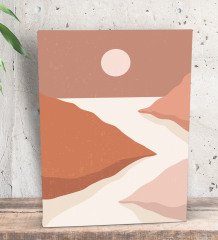 BK Gift Sun Rise Tasarımlı Dekoratif Mini Kanvas Tablo 15x20cm-3