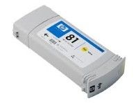 HP C4933A (81) Sarı Orjinal Kartuş - DesignJet 5000 / 5500 (U) (T1690)