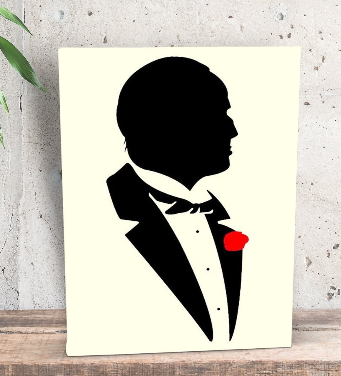 BK Gift The Godfather Tasarımlı Dekoratif Mini Kanvas Tablo 15x20cm-2