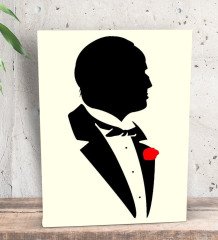 BK Gift The Godfather Tasarımlı Dekoratif Mini Kanvas Tablo 15x20cm-2