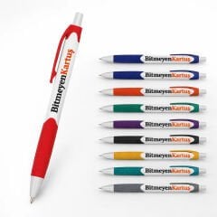 BK Gift Promosyon 506 Plastik Tükenmez Kalem – Logolu UV Baskılı Kurumsal Promosyon Kalem