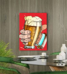 BK Gift Cafe & Bar & Restaurant Konseptli Kanvas Tablo 50x70cm-31