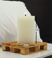 BK Gift Kişiye Özel İsimli Çiçek Tasarımlı DTF Dikdörtgen Blok Mum-8, Sevgiliye Hediye, Arkadaşa Hediye, Doğum Günü Hediyesi, Ev Hediyesi