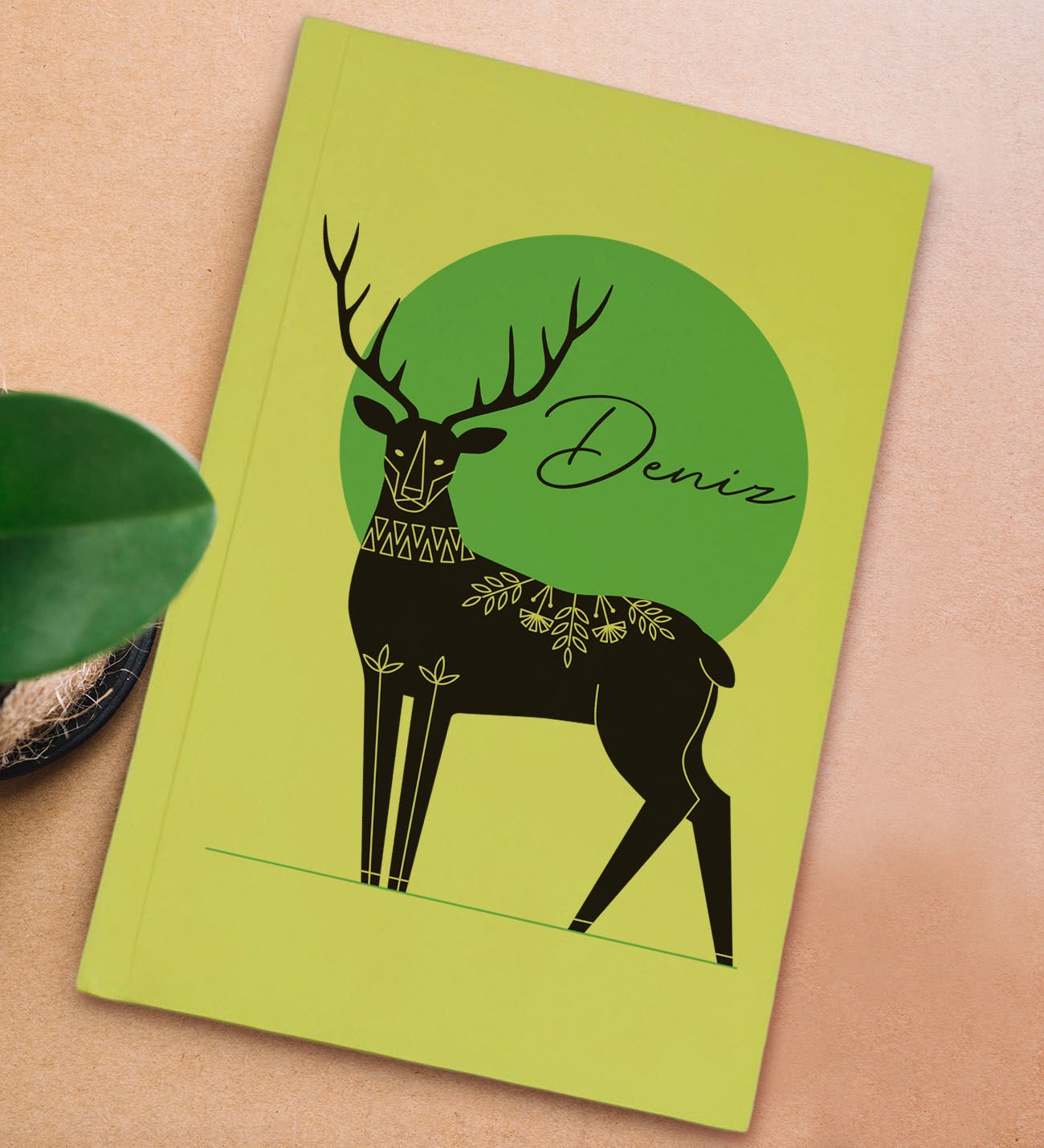 BK Gift Kişiye Özel İsimli Sert Kapaklı Sarı Lastikli Defter , Arkadaşa Hediye, Yeni İş Hediyesi, Doğum Günü Hediyesi-2