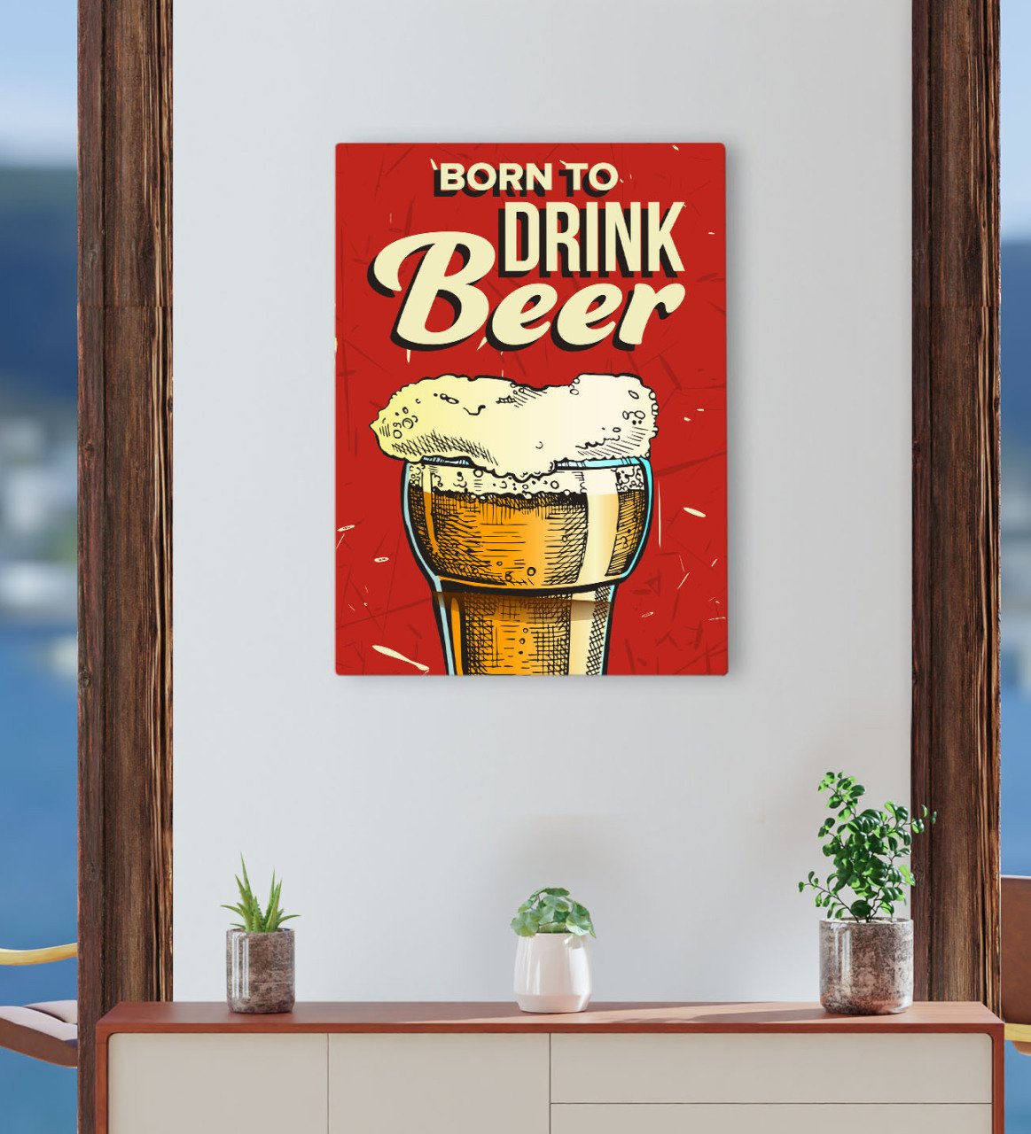 BK Gift Cafe & Bar & Restaurant Konseptli Kanvas Tablo 30x50cm-33
