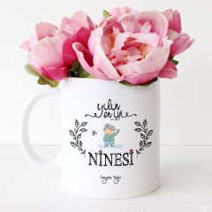 Kişiye Özel Yılın En İyi Ninesi Beyaz Kupa Bardak