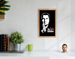 Kişiye Özel Godfather Baba Tasarımlı Dekoratif Retro Ahşap Tablo-1
