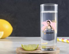 Kişiye Özel Renkli Baskılı İsimli Fotoğraflı Vodka Bardağı-3