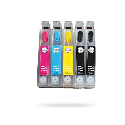 (5'li SET) EPSON 1291-1294 UYUMLU Kolay Dolan Kartuşlar  (DOLU) - (OTO RESET ÇİPSETLİ- B42/ BX305/ BX320/ BX525/ BX535/ BX625/ BX535/ BX625/ SX230/ SX235/ SX420/ SX425/ SX430/ SX435/ SX440/ SX445/ SX620/ WF3010/ WF3530/ WF3540/ WF3520/ WF7515/ WF7525