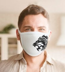 Aslan Tasarımlı Yıkanabilir Maske-2