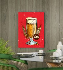BK Gift Cafe & Bar & Restaurant Konseptli Kanvas Tablo 50x70cm-34