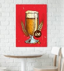 BK Gift Cafe & Bar & Restaurant Konseptli Kanvas Tablo 70x100cm-34