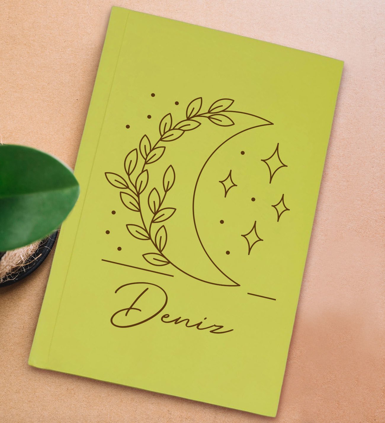 BK Gift Kişiye Özel İsimli Sert Kapaklı Sarı Lastikli Defter , Arkadaşa Hediye, Yeni İş Hediyesi, Doğum Günü Hediyesi-8