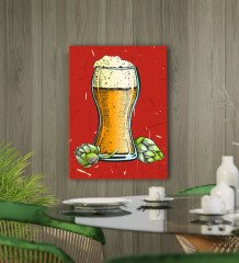 BK Gift Cafe & Bar & Restaurant Konseptli Kanvas Tablo 50x70cm-35