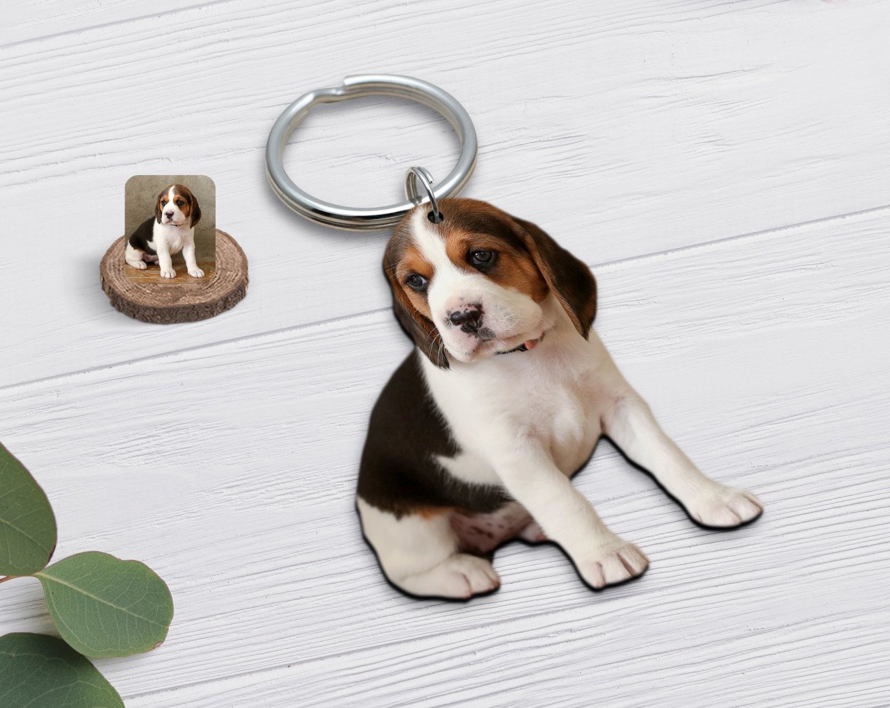 Kişiye Özel Evcil Dost Köpek Ahşap Anahtarlık