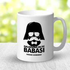 Kişiye Özel Beyaz Kupa Bardak (Babalar Günü Temalı) 14-T