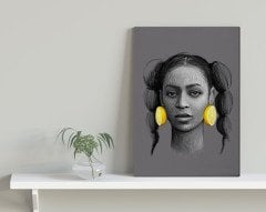 BK Home Lemonade Tasarımlı Kanvas Tablo 30x50cm-1
