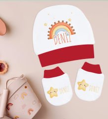 BK Kids Kişiye Özel Hastane Çıkışı, Bebek Kıyafeti, Yeni Doğan Bebek Hediyesi, 6 Parça Kırmızı Bebek Elbise Giyim Seti-3