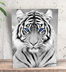BK Gift Tiger Tasarımlı Dekoratif Mini Kanvas Tablo 15x20cm-1