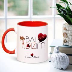 Kişiye Özel Canım Baldızım Kırmızı Kupa Bardak