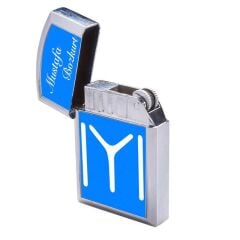 Sublimasyon Gümüş Kapaklı Metal Çakmak - Tek Taraflı