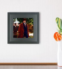 BK Gift Atatürk Tasarımlı Ahşap Çerçeveli Taş Duvar Dekoru-26