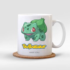 Kişiye Özel Pokemon Bulbasaur Beyaz Kupa Bardak