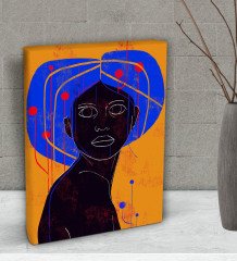 BK Gift Womanly Tasarımlı Dekoratif Mini Kanvas Tablo 15x20cm-1