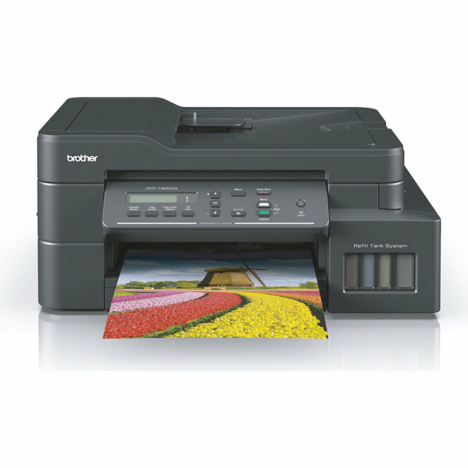 TEŞHİR ÜRÜNÜDÜR !!! Brother MFC-T920DW Yazıcı-Tarayıcı-Fotokopi-Faks Wi-Fi Renkli Mürekkepli Tanklı Yazıcı 17ipm A4