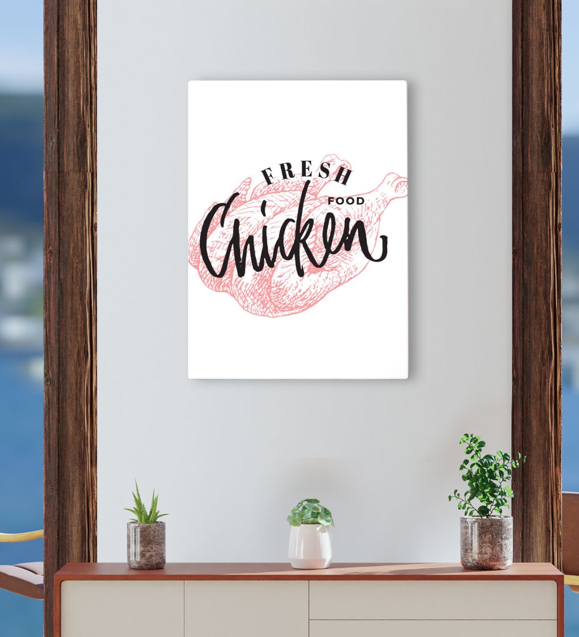 BK Gift Cafe & Bar & Restaurant Konseptli Kanvas Tablo 30x50cm-39