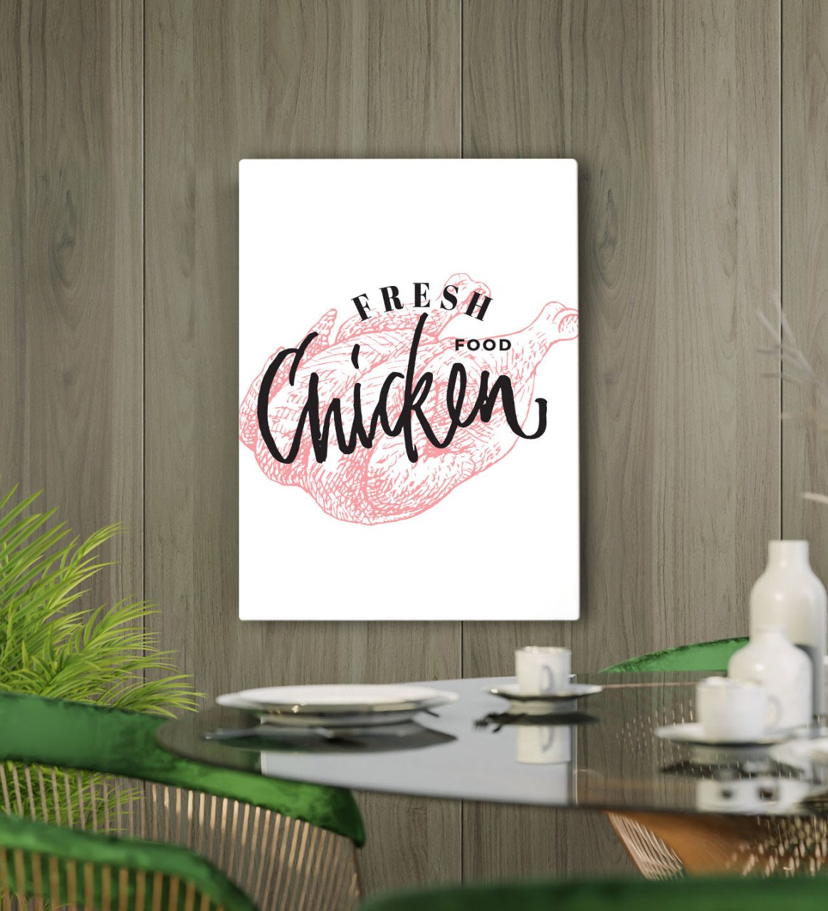 BK Gift Cafe & Bar & Restaurant Konseptli Kanvas Tablo 50x70cm-39