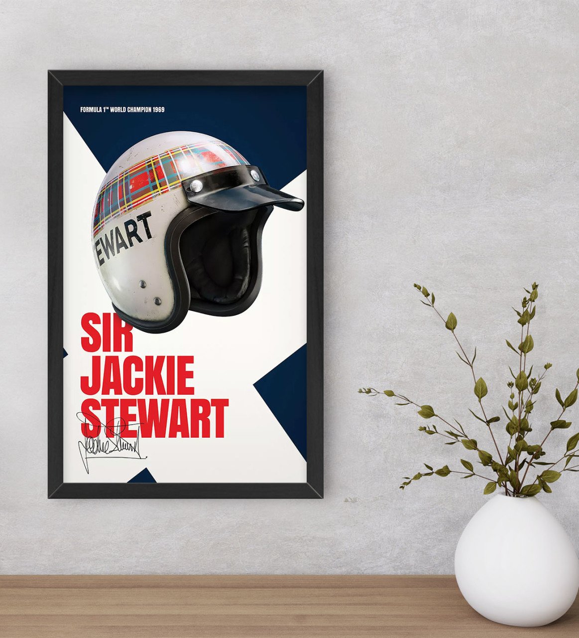 BK Gift Formula 1 Tasarımlı Dekoratif Ahşap Siyah Çerçeveli Tablo-5